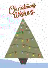 Classic Christmas Card - Christmas Tree - Vintage Lights created by @VickyYorkeDesigns