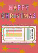 Funny Christmas Card - Coupon - Stars created by Sarah Harding