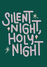 Modern Christmas Card - Silent Night - Holy Night created by Jazmyn Young