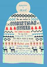 Cute Christmas Card - Woolly Hat - Christmas Cheer created by Paulverine