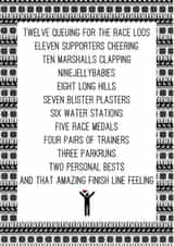 Funny Christmas Card - Runner - 12 Days Of Christmas Running Themed created by Worry Less Design