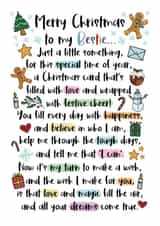 Festive Thank You Bestie Christmas Poem created by And You Can Quote Me