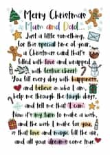 Heartfelt Mum and Dad Merry Christmas Poem created by And You Can Quote Me