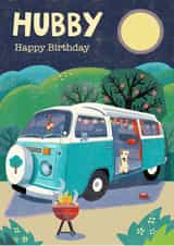 Classic Birthday Card - For Husband - Campervan created by Rocket68