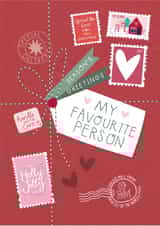Funny Christmas Card - Special Delivery - Favourite Person created by Two For Joy Illustration