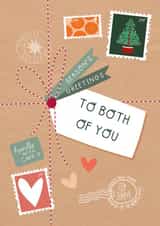 Cute Christmas Card - Both Of You - Special Delivery created by Two For Joy Illustration