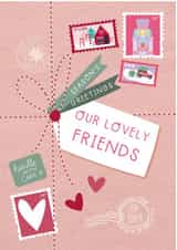 Cute Christmas Card - Lovely Friends - Special Delivery created by Two For Joy Illustration