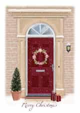 Festive Red Door Christmas Card created by Samantha