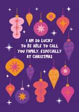 Colourful Christmas Card to celebrate your family created by Xoxo Designs by Ruth 
