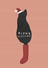 Cute Christmas Card - Meowy Christmas created by Bells Scambler