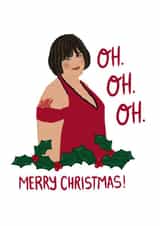 Oh. Oh. Oh. Merry Christmas! Funny Gavin and Stacey Christmas card for friend created by Iconicus Design