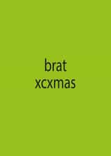 Charli xcx brat christmas card created by Drawgina