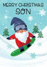 Merry Christmas Son, cute and fun, happy adventure created by Paper Valley Design Studio