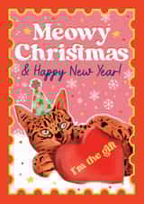 Funny Christmas Card - Meowy Christmas created by Foggish