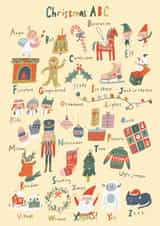 Alphabet Christmas ABC card created by Miss NoProblem