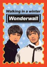 Funny Christmas Card - Oasis - Wonderwall created by Foggish
