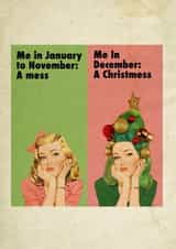 Funny Christmas Card - A Christmess - A Mess created by Phaedra Peer