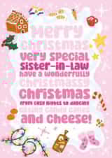 Funny Christmas Card - For Sister In Law - Wonderfully Christmassy Christmas created by Rulu