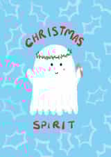 Cute Christmas Ghost Festive Wishes for friends created by Makeadaze