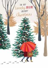 Classic Christmas Card - For Mum - Winter Woods created by Louise Tiler