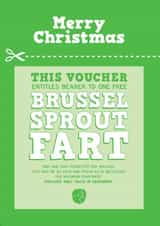 Funny Christmas Card - Fart Voucher - Sprouts created by LOVEDAY DESIGNS on Thortful