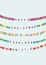 Fearless Swiftie Christmas card created by Percy & Pearl