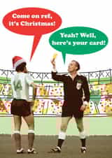 Funny Football Christmas Card - Sports - Come On Ref It's Christmas created by Quitting Hollywood