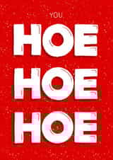 Funny Christmas Card - Hoe created by Studio Sage UK