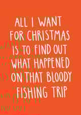 Funny Christmas Card - Fishing Trip - Gavin & Stacey created by Charley Muttitt