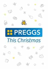 Funny Christmas Card - Pregnant This Christmas - Greggs created by Superlush Cards