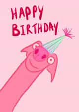 Happy Birthday- Fun and vibrant birthday card for dog lovers created by Gal + Goose