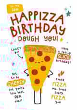 Cute Birthday Card - Pizza Pun - For Son created by Twisted Haggis
