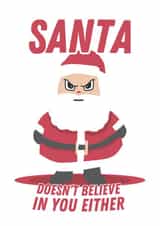 Hilarious Christmas Card for those Grinches out there created by Bolt + Paper