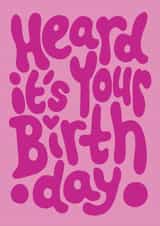 Fun Birthday Card - For Her - Typography created by Brand13