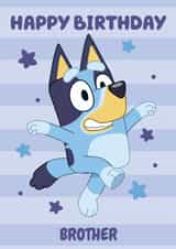 Cute Fun Bluey Themed Birthday Card for Brother – Kids Birthday – Boy created by Danilo