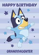 Cute Fun Bluey Themed Birthday Card for Granddaughter – Kids Birthday – Girl created by Danilo