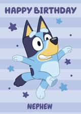 Cute Fun Bluey Themed Birthday Card for Nephew – Kids Birthday – Boy created by Danilo