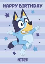 Cute Fun Bluey Themed Birthday Card for Niece – Kids Birthday – Girl created by Danilo