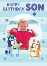 Personalised Birthday Photo Card created by Danilo - Bluey Birthday Card for Son – Personalised Photo Card