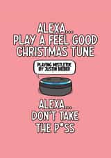 Funny Christmas Card - Alexa - Justin Bieber created by fyou cards