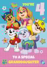 Paw Patrol 4th Birthday Card for Granddaughter created by Danilo