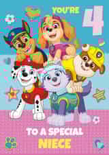 Paw Patrol 4th Birthday Card for Niece created by Danilo