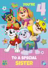 Paw Patrol 4th Birthday Card for Sister created by Danilo