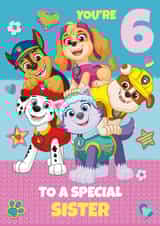 Paw Patrol 6th Birthday Card for Sister created by Danilo
