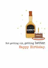 Classic Birthday Card - Not Getting Old - Whiskey created by Dandelion Stationery