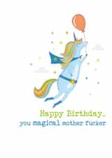 Funny Birthday Card - Unicorn - Magical created by Dandelion Stationery