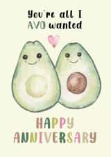 Cute Anniversary Card - Avocados created by Michelle Khoury
