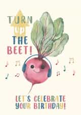 Cute Birthday Card - Beetroot created by Michelle Khoury