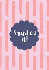 Classic Congratulations Card - Smashed It - Illustration created by Star Studio