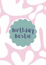 Modern Birthday Card - For Her - Bestie created by Star Studio